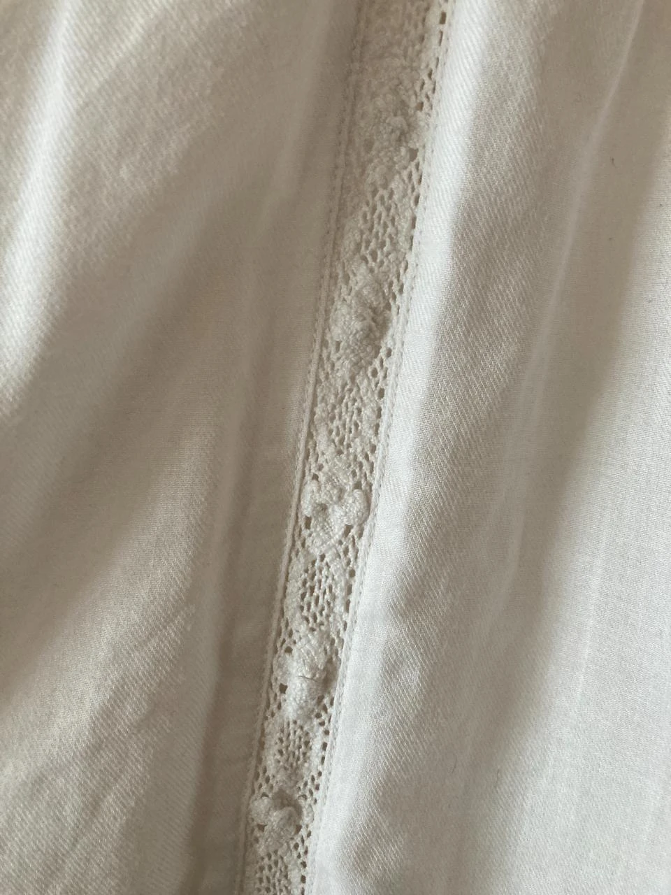 Monoprix 10 ans bohemian white lace blouse – photo 4